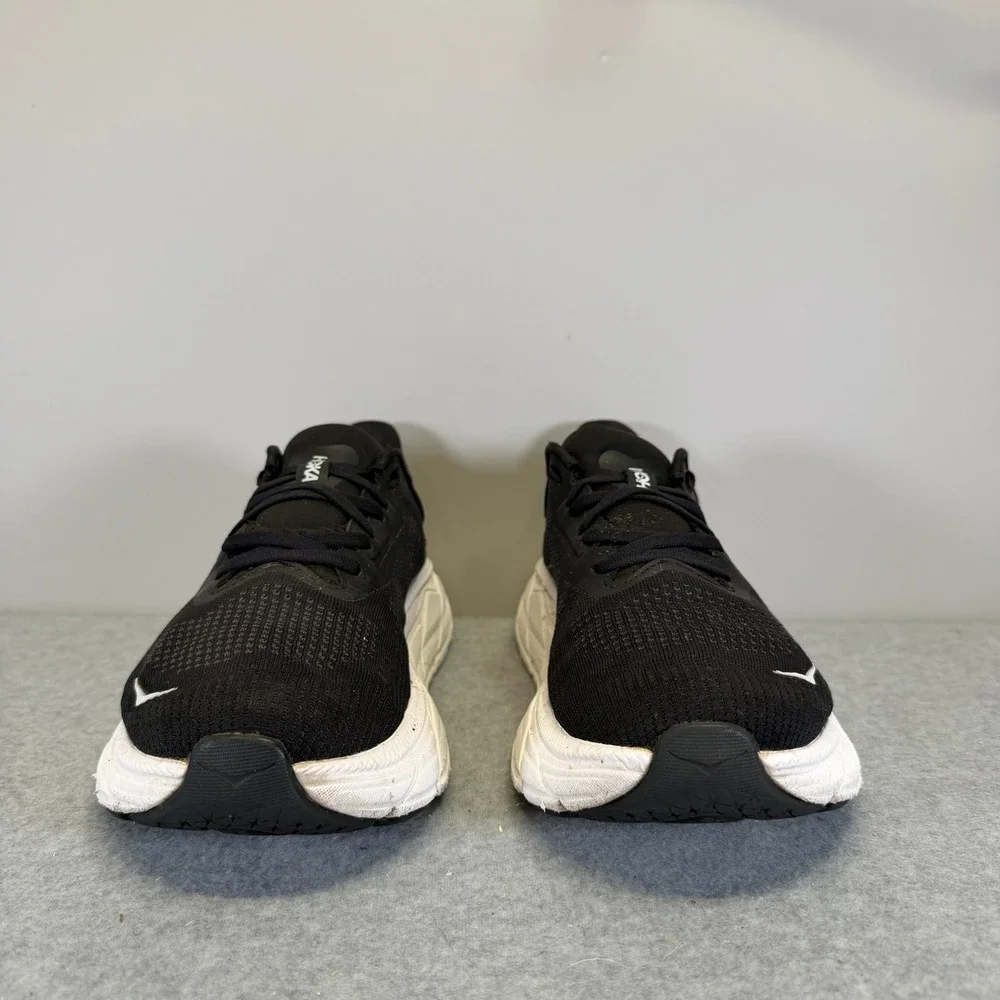 Hoka Arahi 7 Mens Shoes Size 9 Wide Black White Running Sneakers 1147870 BWHT